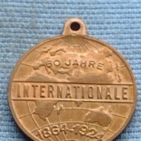 Рядък медал Германия 50г. Интернационал за КОЛЕКЦИОНЕРИ 38546, снимка 3 - Нумизматика и бонистика - 42730426