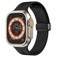 Силиконови каишки с магнит за смарт часовник Apple iWatch 44/45/49 мм, снимка 2 - Каишки за часовници - 41728547