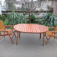 Сгъваема градинска маса и столове, снимка 2 - Градински мебели, декорация  - 40116743