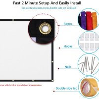 16:9 AntiLight 221см 3D Прожекционен Екран 160° Проекторно Платно Проекторeн Екран за Проектор Филми, снимка 6 - Плейъри, домашно кино, прожектори - 41287637