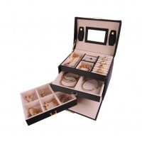 Луксозна кутия-куфар за бижута и козметика на три нива - код 1756, снимка 6 - Други - 34266165