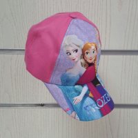 Нова детска шапка с козирка в розов цвят FROZEN (Замръзналото кралство), снимка 2 - Шапки, шалове и ръкавици - 41805489