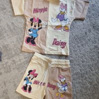 Детски летен комплект за момиче Zara тениска и къси гащи 1,2,3,4,5,6г., снимка 3 - Детски комплекти - 41396373