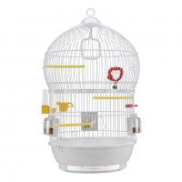 КЛЕТКА ЗА ПТИЦИ -CAGE BALI WHITE Ø 43,5 x 68,5 cm, снимка 1 - За птици - 34618106