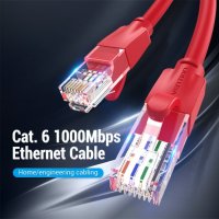 Vention Кабел LAN UTP Cat.6 Patch Cable - 1M Red - IBERF, снимка 7 - Кабели и адаптери - 44231053