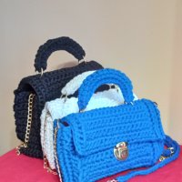 Дамски плетени чанти, снимка 17 - Чанти - 40634794