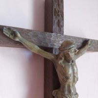 Стар кръст , Исус Христос 50х26см , снимка 3 - Други ценни предмети - 41394552