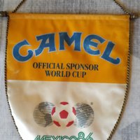 Знаме Camel  Mexico 86 футбол , снимка 1 - Колекции - 41723122