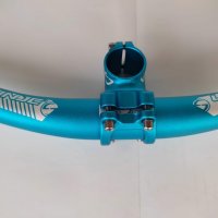 Продавам колела внос от Германия алуминиево кормило HANDLEBAR BLUE, снимка 3 - Части за велосипеди - 33922918