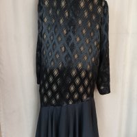 XXL Черна ,дълга официална рокля за едра дама , снимка 2 - Рокли - 40892873