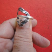 Невероятен сребърен пръстен 2 , снимка 7 - Пръстени - 42208920