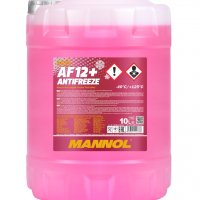 Червен антифриз готов за употреба Mannol Antifreeze AF12+ (-40 °C) Longlife 10л, снимка 1 - Аксесоари и консумативи - 42711946