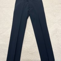 Елегантен мъжки тъмносин прав панталон/ официален панталон за костюм, снимка 1 - Панталони - 41342289