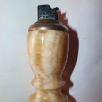 Стара настолна запалка мрамор, снимка 4 - Запалки - 40299984
