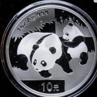 1 oz Сребро Китайска Панда 2008, снимка 1 - Нумизматика и бонистика - 40938502