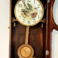 Стар механичен стенен часовник, снимка 6 - Антикварни и старинни предмети - 41806849