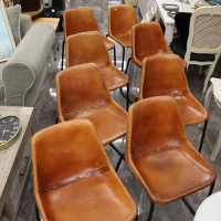 Кожени столове - налични 8 броя, цената е за брой., снимка 8 - Столове - 44571018