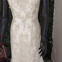 бюджетна булчинска рокля от луксозна дантела, снимка 3 - Сватбени рокли - 37339222