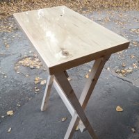 Дървена сгъваема бар маса, снимка 1 - Маси - 39664065