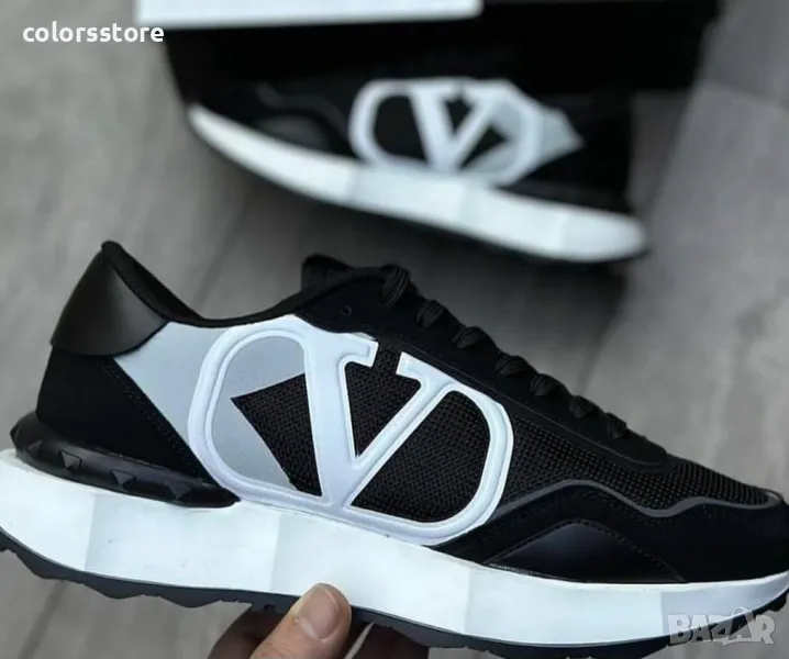 Мъжки черни маратонки Valentino-Br121pe, снимка 1