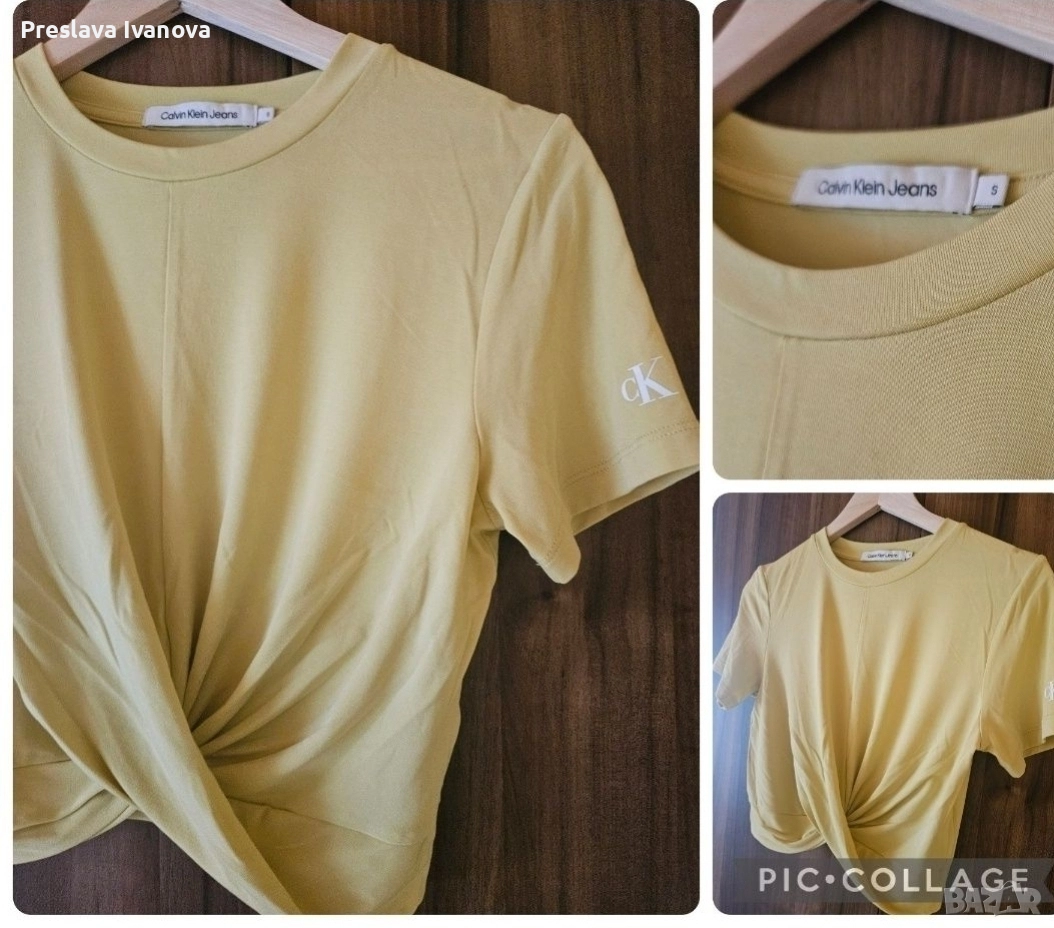 Тениска с преплитане Calvin Klein, снимка 1