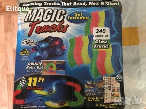 Magic Tracks – Детска светеща писта (220 части) 🚗, снимка 1