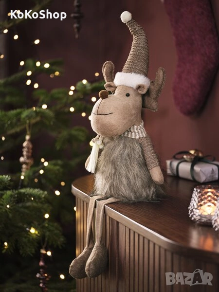 Коледен елен-40 см./Коледна украса/Коледна декорация, снимка 1