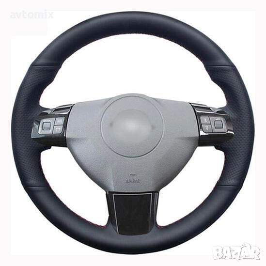 Кожен калъф за волан шиещ, Renault Megane 2, Scenic, Kangoo, снимка 1