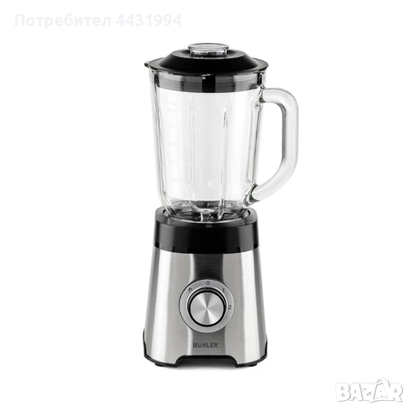 Блендер Muhler MB-555SG, 500W, 1.5 л, стъклена кана, снимка 1