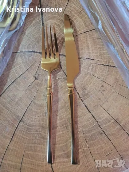 Сет прибори ,8бр вилица + 8бр ножа, снимка 1