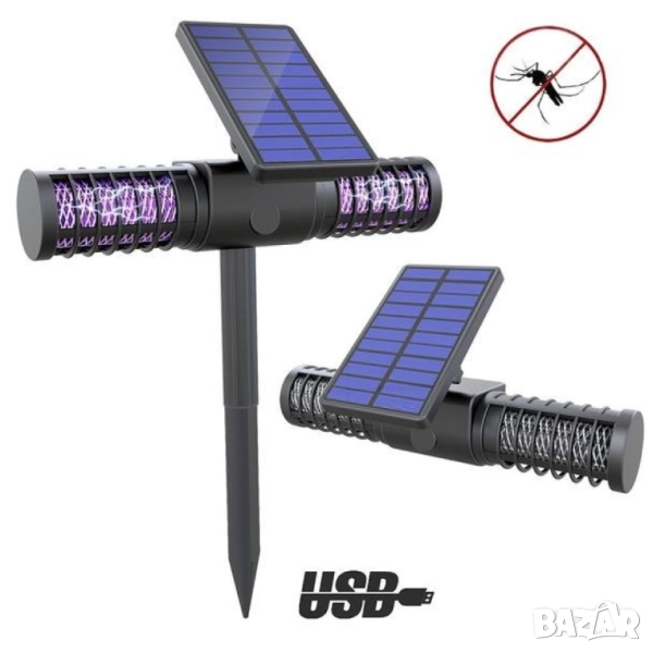 🦟🌞 Соларна Лампа Против Комари  , снимка 1