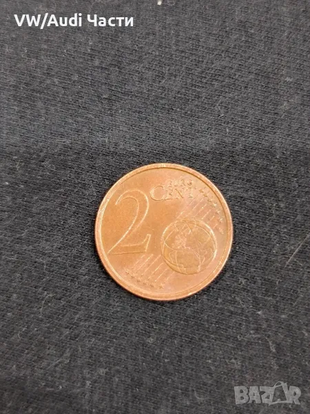 Монета 2 евро цента Италия 2002г. рядка , снимка 1