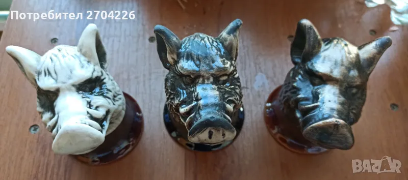 Керамични чаши глиган голям сет, снимка 1