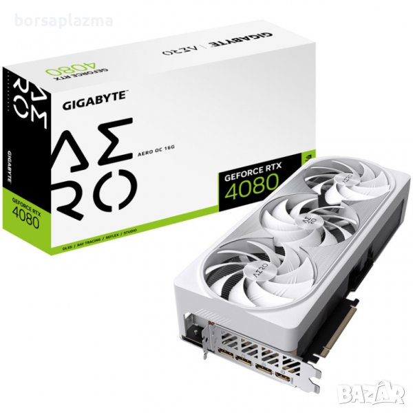 GIGABYTE GeForce RTX 4080 Aero OC 16G, 16384 MB GDDR6X, снимка 1