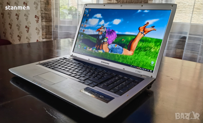 Продавам 17" лаптоп Samsung R730/4x2.4ghzThr/8gb/1000gb/мат1600x900/3чБат/DVDrw/Профилактиран  , снимка 1