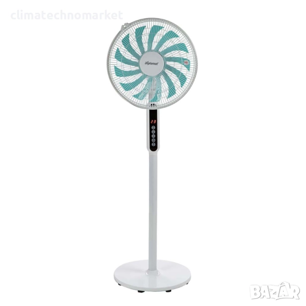 Вентилатор на стойка 16" Diplomat DFX-535RC, 60W, LED, дист. упр-е, снимка 1