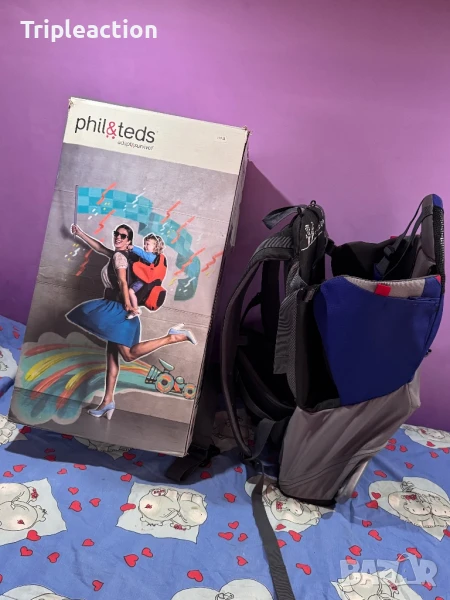 Туристическа раница Phil &Teds, като нова Самар за носене на бебе / дете , снимка 1