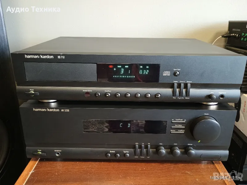 Усилвател с тунер + CD плейър harman/kardon. Перфектно състояние., снимка 1