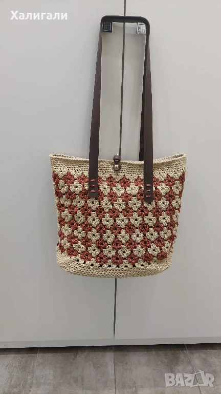 Ръчно плетена пазарска чанта , снимка 1