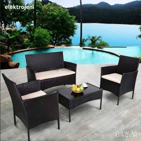 Ратанов градински комплект - Мебели Ратан - Ратанов комплект за градина, снимка 1