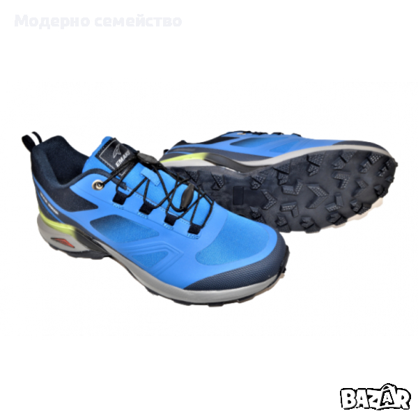 Мъжки маратонки в синьо  с връзки, снимка 1