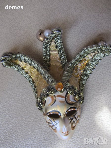 Декоративна маска-магнит от Венеция, Италия, снимка 1