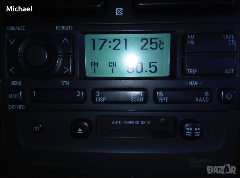 TOYOTA WH8406 оригинален авто FM/AM радиокасетофон продавам., снимка 1
