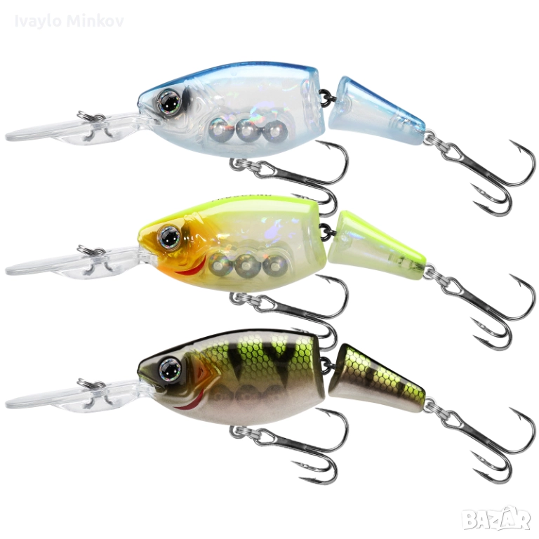 7см 13г 3бр. Воблер Jointed Crankbait Truscend, снимка 1