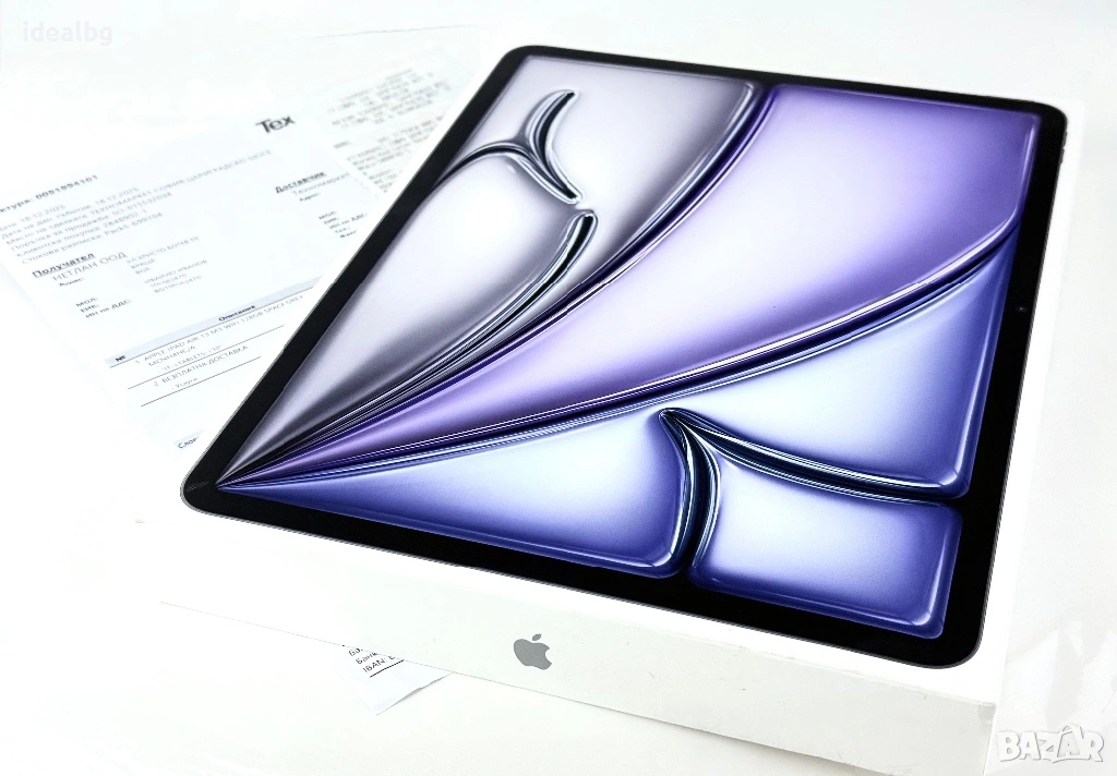 НОВ! Apple iPad Air 13" M3 2025 128GB Wifi Space Gray 2г. Гаранция!, снимка 1
