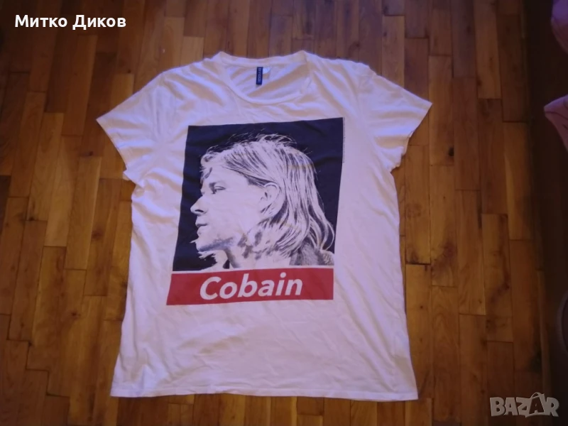 Kurt Cobain The end of music 2019 Nirvana Divided маркова тениска размер ХЛ, снимка 1