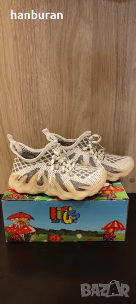 Детски дишащи маратонки от плат, размер 28, снимка 1