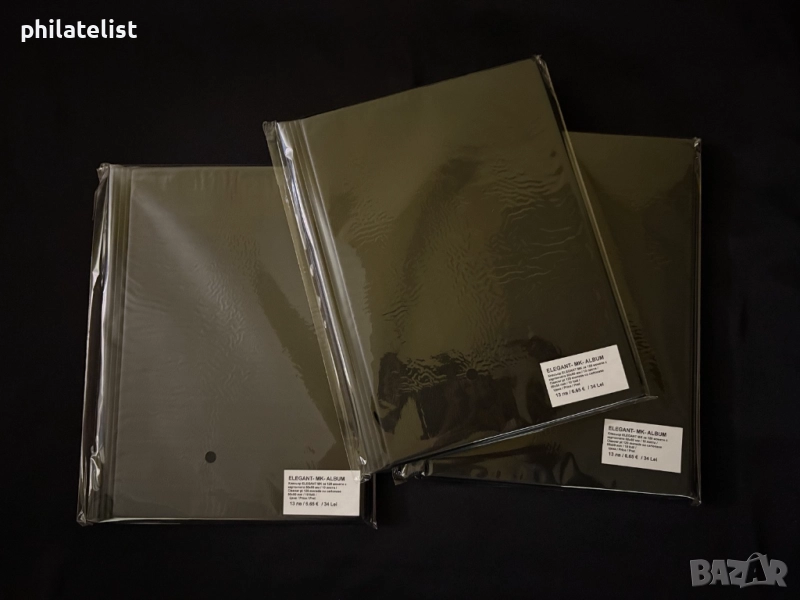 Класьор ELEGANT за 120 монети в картончета с 10 листа , черен, снимка 1