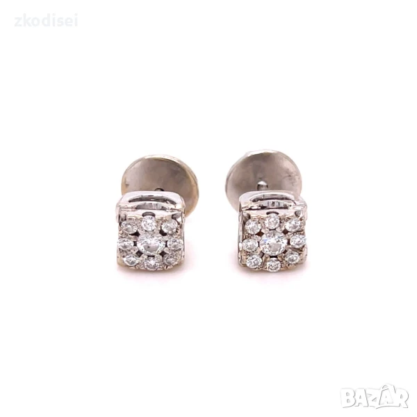 Златни обеци с диаманти 6,63гр. 14кр. проба:585 модел:32205-5, снимка 1