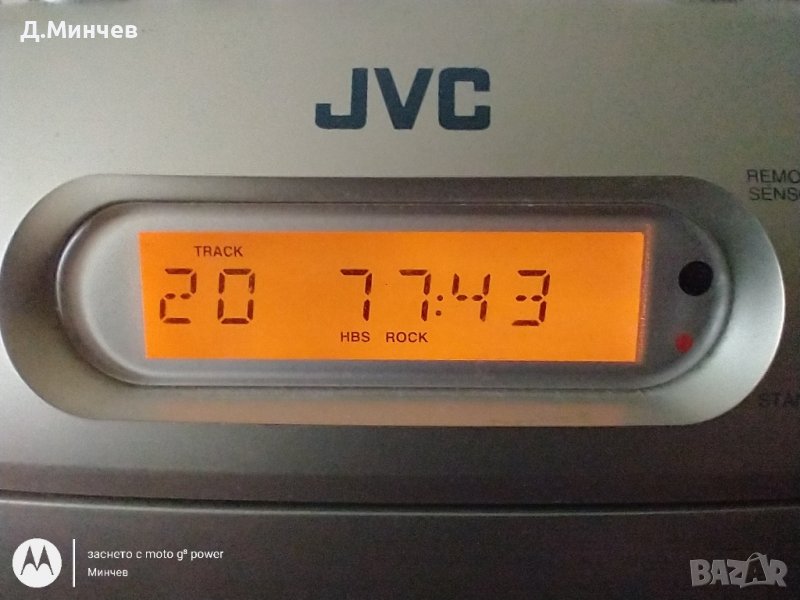 Радиокасетофон и CD плеър  JVC RC-EZ35, снимка 1